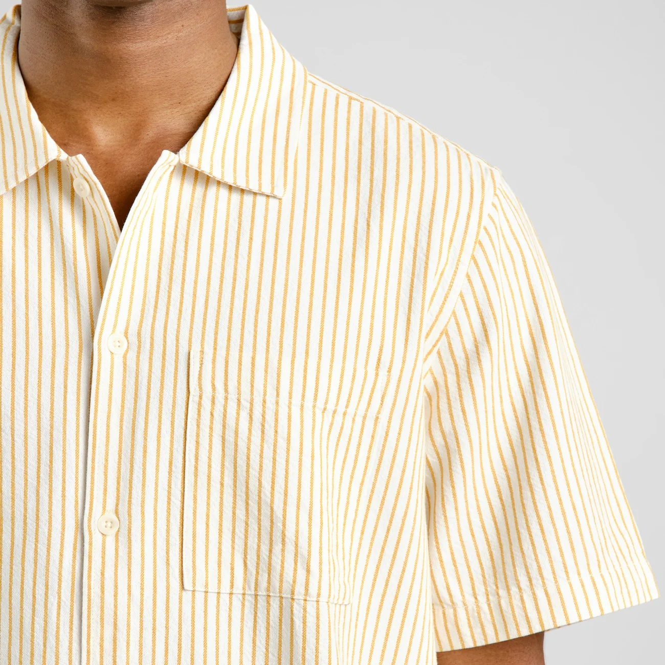 Shirt Brantevik Work Stripe - Yellow - Bild 4