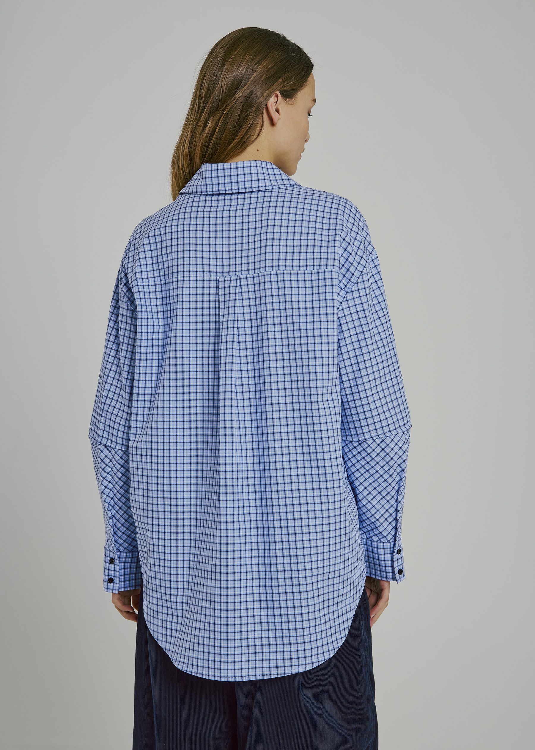 Cinnamon Shirt - Blue Check | Goopy by Spot