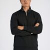 Half Zip Sweat - Black