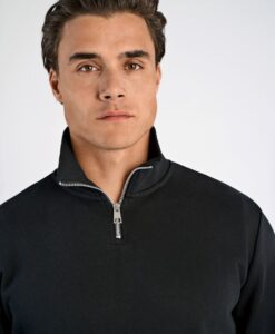 Half Zip Sweat - Black - Bild 3