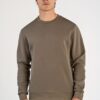 O-neck Sweatshirt - Brown
