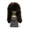 Faux Fur Hat - Dark Brown