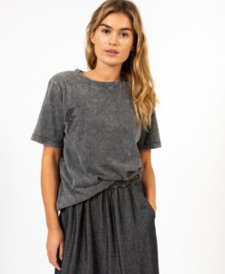 CC Heart Lightning Tee - Washed Grey