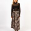 CC Heart Elise Long Skirt In Leo Print - Leo Print