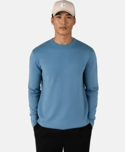 Clark Knitted Roundneck - Copen Blue