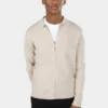 Colby Knitted Full Zip - Beige