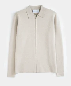 Colby Knitted Full Zip - Beige - Bild 7