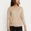 SRMarla O-neck Kint Roll Edge - Nomad  Melange