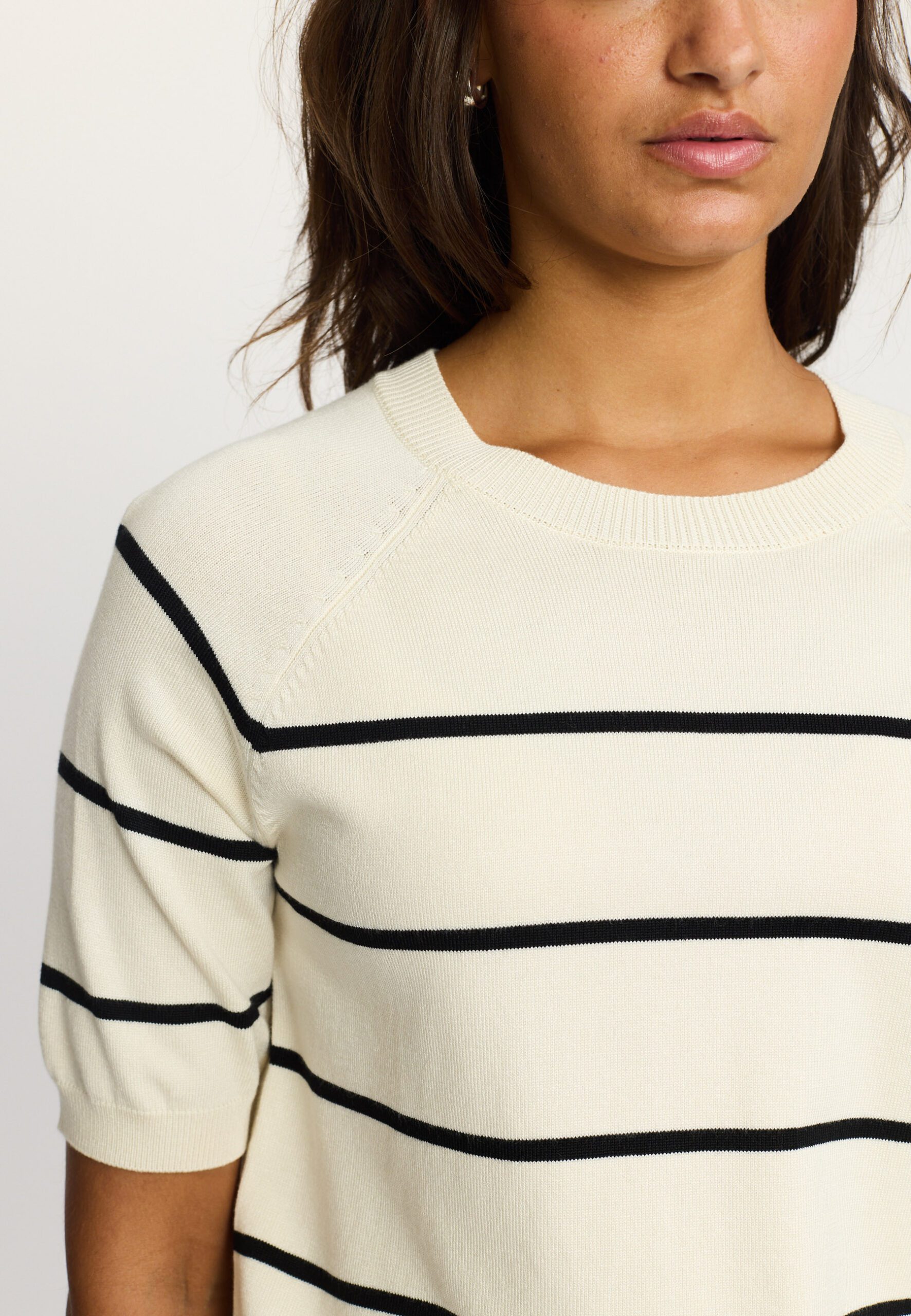 Srmarla Stripe Ss Knit Knitwear Cartouche