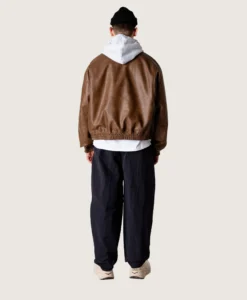 Alternative view of WBBao Biker Jacket-Dark Brown