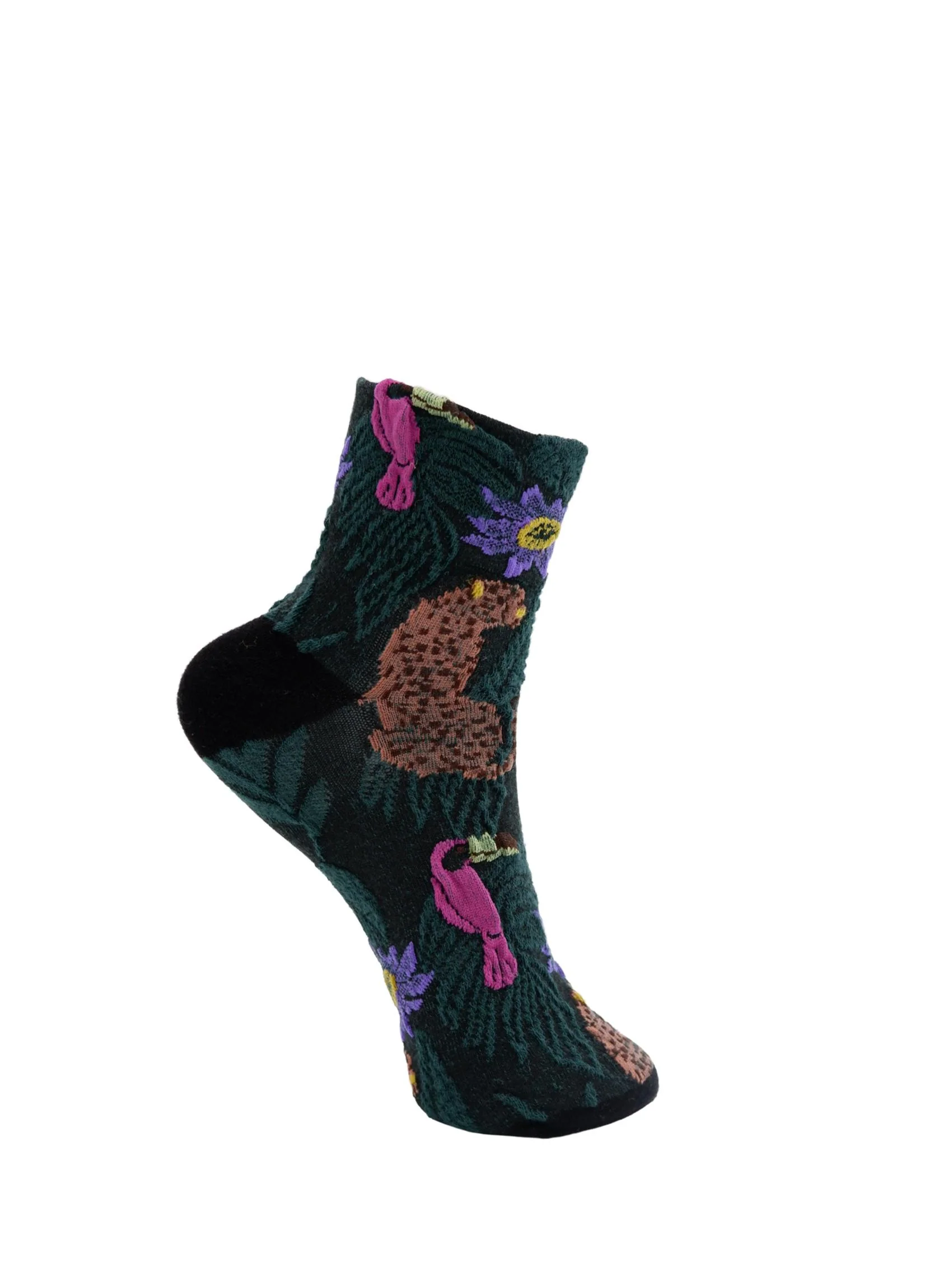 BCElke Animal Sock - Bottle Green
