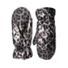 BCNadina Quilted Leo Mittens - Gun Metal Leo