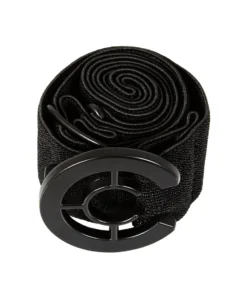 Alternative view of Logo Elastic Belt - Black Lurex