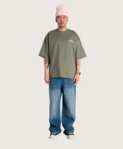 Alternative view of WBBeam Wooble Tee - Grey/Green