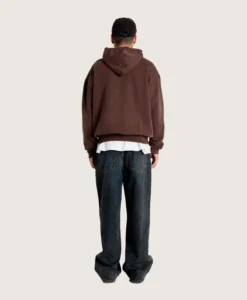 Alternative view of WBSho Washed Hoodie - Brown