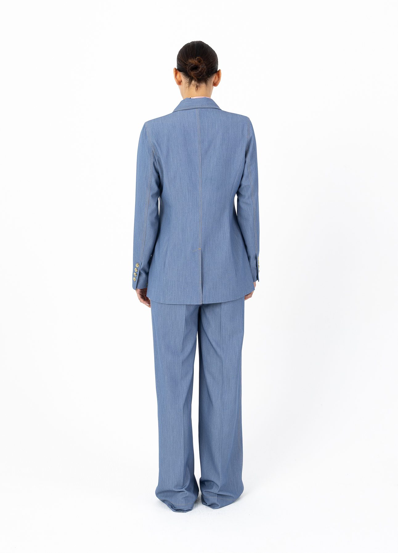 Single Breasted Blazer - Dusky Blue - Bild 2