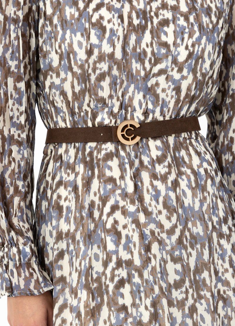 Wide Logo Belt - Dark Brown - Bild 2