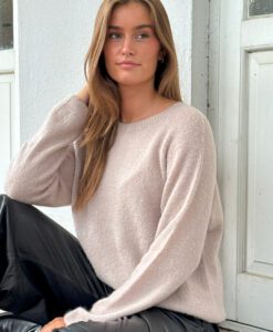 SarahDE Alpaca O-Neck Knit - Sand