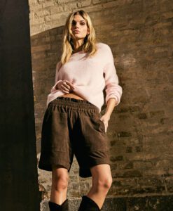 SarahDE Alpaca O-Neck Knit - Dusty Rose