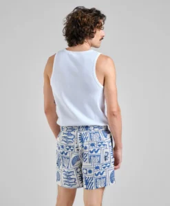 Alternative view of Shorts Essingen Ocean Squares - Oat White