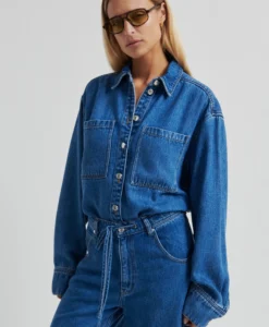 Irvina Denim Shirt - Blue Denim