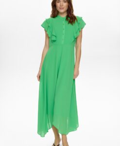 NUParisa Ruffle Dress - Vibrant Green