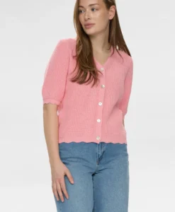 NUMarley SS Cardigan - Peony