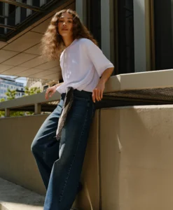 Alina Flare Wide Jeans  Wash Addington - Denim Blue