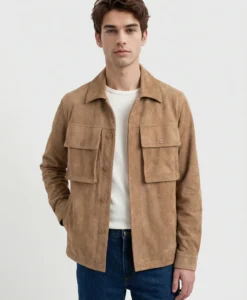 Nash Vegan Suede Jacket - Cocoa Shadown Brown