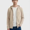 Nikolaj Vegan Zip Hoodie - Desert Dusk Beige
