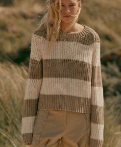 Knitted Sweat - Pepper/Ecru