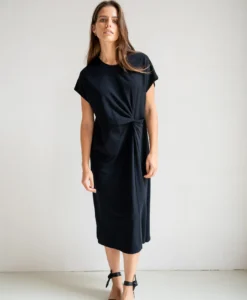 Alternative view of Dress w. Wrinkle - Black