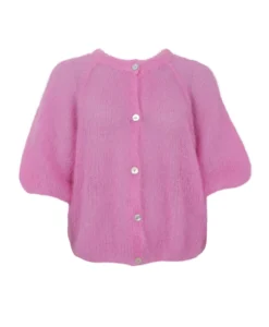 Alternative view of BCBjoerk Patent Knit Cardigan - Pink