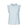Top With Ruffles - Bright Blue