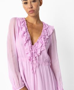 Alternative view of Long Ruffle Dress - Bon Bon Pink