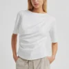 Ulina Drape Tee - White