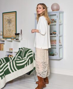 Alternative view of BCDebbie Lace Skirt - Cream