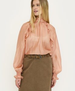 SRRachel Frill Blouse - Cafe Créme