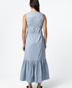 Alternative view of Maxi Dress With Bows - Ash Blue