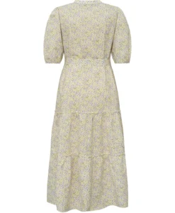 Kate V-Neck Long Dress - Lilac/Yellow - Bild 5