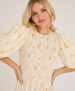 Alternative view of Tabita Dress - Sand/Yellow