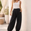 Volume Pants-Sille Fit - Black