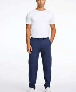 Linen Pants - Dk Blue