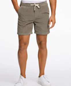 Corduroy Shorts - Lt Army