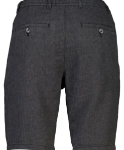 Linen Blend Herringbone Short - Black - Bild 6