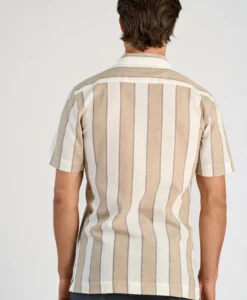 Alternative view of Striped Linen/cotton Shirt - Sand