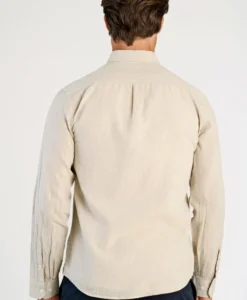 Alternative view of Linen/cotton Shirt L/S - Lt Stone
