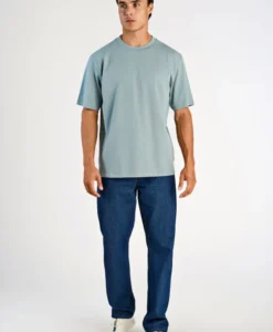 Alternative view of O-neck Tee Oversize S/S - Dk Aqua