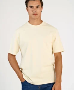 O-neck Tee Oversize S/S - White Sand