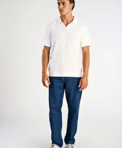Alternative view of Open Collar Structure Rib - White
